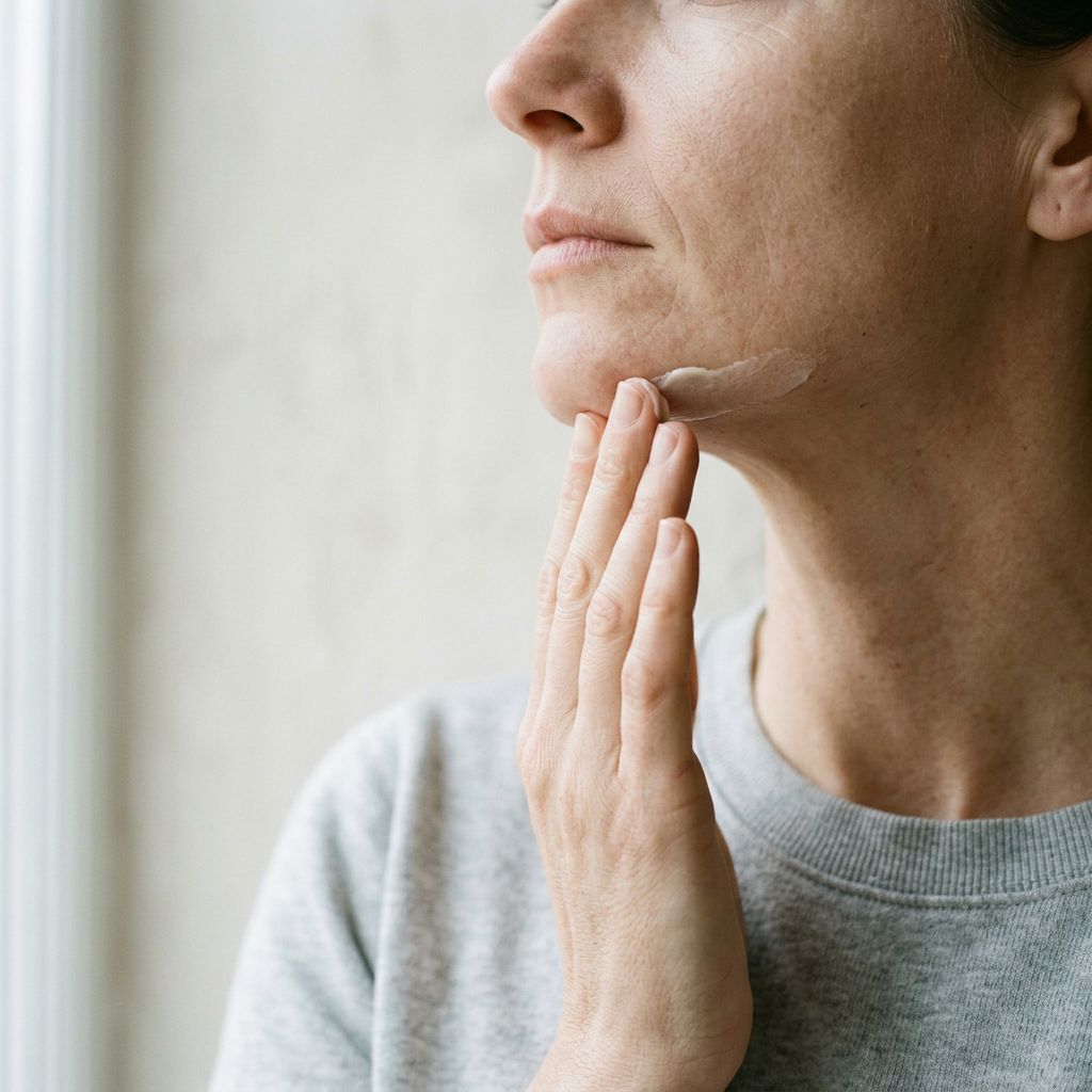 Melóvia — applying to jaw and neck